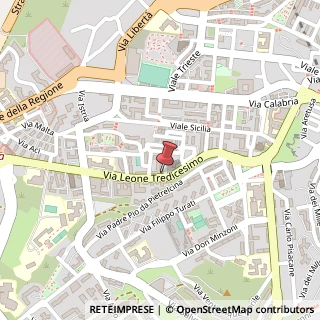 Mappa Via Leone XIII, 55, 93100 Caltanissetta, Caltanissetta (Sicilia)