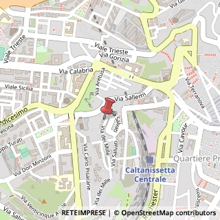 Mappa Via dei Mille, 11 D, 93100 Caltanissetta, Caltanissetta (Sicilia)