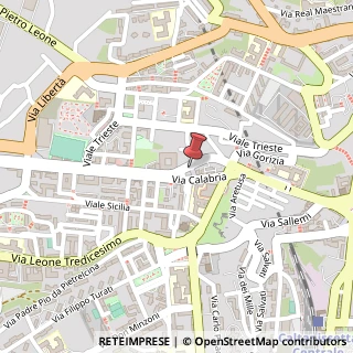 Mappa Via Pier Maria Rosso di San Secondo, 124, 93100 Caltanissetta, Caltanissetta (Sicilia)