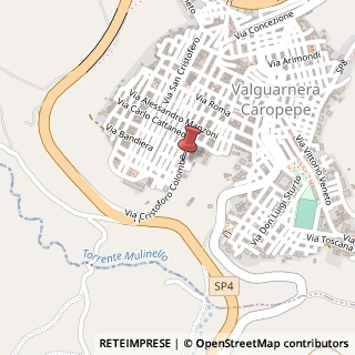 Mappa Via Bandiera, 87, 94019 Valguarnera Caropepe, Enna (Sicilia)