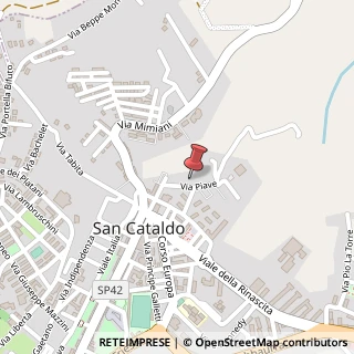 Mappa Via Piave, 13A, 93017 San Cataldo, Caltanissetta (Sicilia)