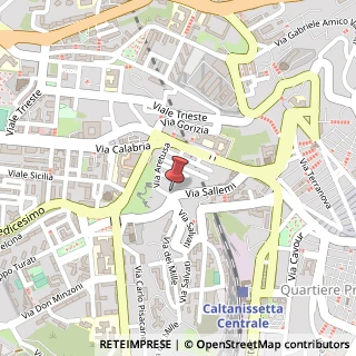 Mappa Via Sallemi, 109, 93100 Caltanissetta, Caltanissetta (Sicilia)