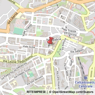 Mappa Piazza Martiri D'Ungheria, 18, 93100 Caltanissetta, Caltanissetta (Sicilia)