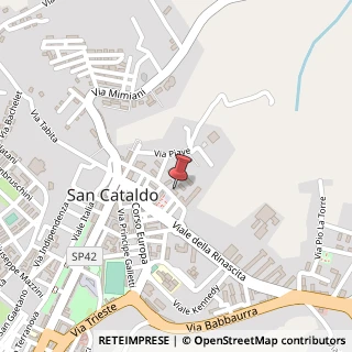 Mappa Via Donatori di Sangue, 7, 93017 San Cataldo, Caltanissetta (Sicilia)