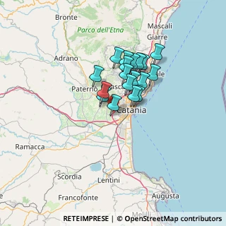 Mappa Viale V.Puglisi industrial park tangenziale ovest uscita, 95045 Misterbianco CT, Italia (10.89)