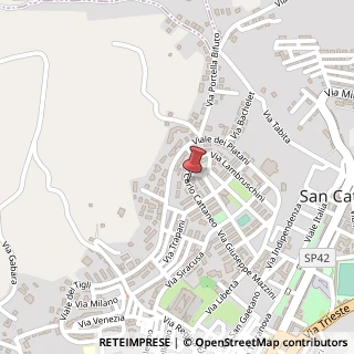 Mappa Via Cattaneo, 38, 93017 San Cataldo, Caltanissetta (Sicilia)