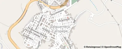 Mappa Valguarnera Caropepe