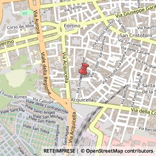 Mappa Via Giuseppe Poulet, 61, 95122 Catania, Catania (Sicilia)