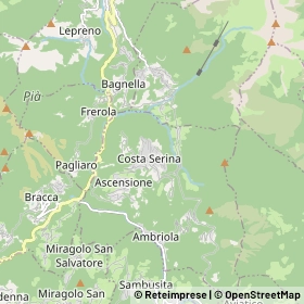 Mappa Costa Serina