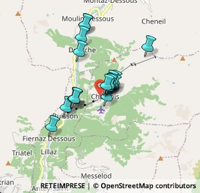 Mappa Strada privata, 11020 Chamois AO, Italia (1.12105)