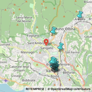 Mappa Via Lorenzo Bernini, 21100 Varese VA, Italia (2.228)
