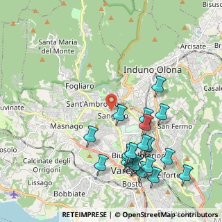 Mappa Via Lorenzo Bernini, 21100 Varese VA, Italia (2.3165)