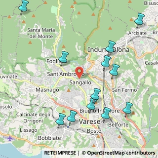 Mappa Via Lorenzo Bernini, 21100 Varese VA, Italia (2.50417)