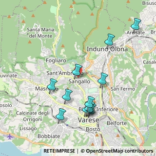 Mappa Via Lorenzo Bernini, 21100 Varese VA, Italia (2.0375)
