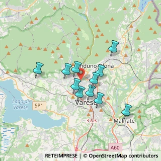 Mappa Via Lorenzo Bernini, 21100 Varese VA, Italia (2.77)