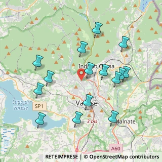 Mappa Via Lorenzo Bernini, 21100 Varese VA, Italia (4.08467)