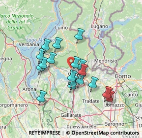 Mappa Via Astico, 21100 Varese VA, Italia (11.68667)