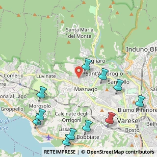 Mappa Via Astico, 21100 Varese VA, Italia (2.79273)