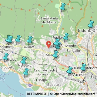 Mappa Via Astico, 21100 Varese VA, Italia (2.65733)