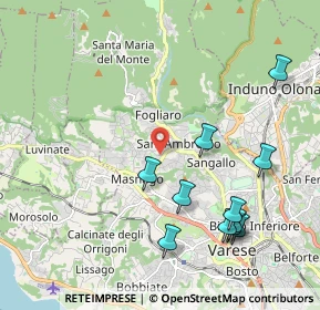 Mappa Via Luigi Pirandello, 21100 Varese VA, Italia (2.25545)