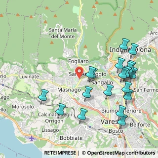 Mappa Via Luigi Pirandello, 21100 Varese VA, Italia (2.3265)