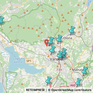 Mappa Via Luigi Pirandello, 21100 Varese VA, Italia (4.95364)