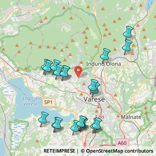 Mappa Via Luigi Pirandello, 21100 Varese VA, Italia (4.6255)