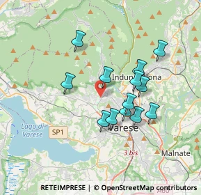 Mappa Via Luigi Pirandello, 21100 Varese VA, Italia (2.97692)