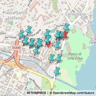 Mappa Via V Giornate, 22012 Cernobbio CO, Italia (0.186)