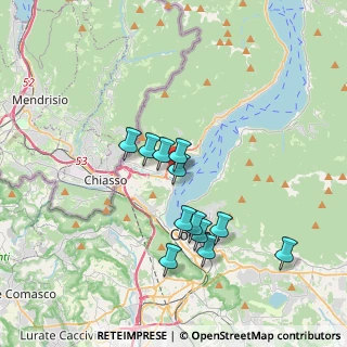 Mappa Via V Giornate, 22012 Cernobbio CO, Italia (3.1275)