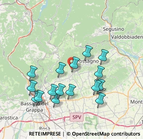 Mappa Via Solaroli, 31017 Crespano del Grappa TV, Italia (7.38375)