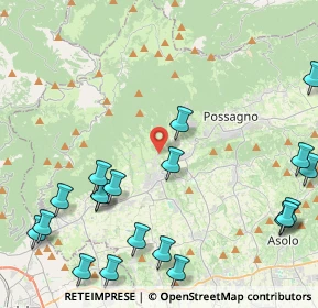 Mappa Via Solaroli, 31017 Crespano del Grappa TV, Italia (5.6955)