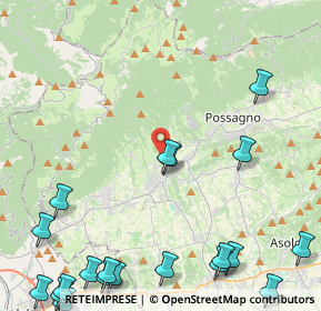 Mappa Via Solaroli, 31017 Crespano del Grappa TV, Italia (6.659)