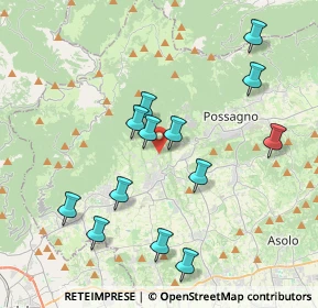 Mappa Via Solaroli, 31017 Crespano del Grappa TV, Italia (3.89615)