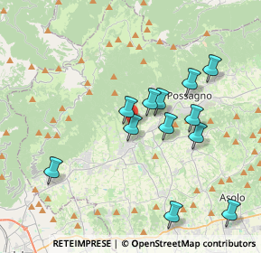 Mappa Via Solaroli, 31017 Crespano del Grappa TV, Italia (3.59333)