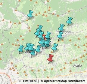 Mappa Via Solaroli, 31017 Crespano del Grappa TV, Italia (2.642)