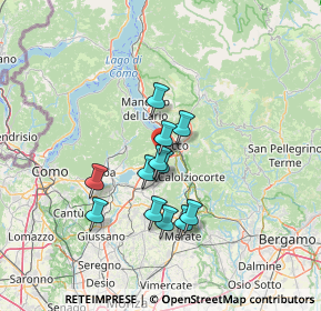 Mappa Via Como, 23868 Valmadrera LC, Italia (10.68667)