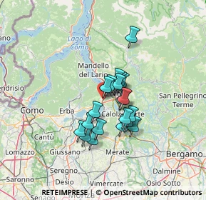 Mappa Via Como, 23868 Valmadrera LC, Italia (9.277)