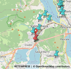 Mappa Via Santa Vecchia, 23868 Valmadrera LC, Italia (2.25846)