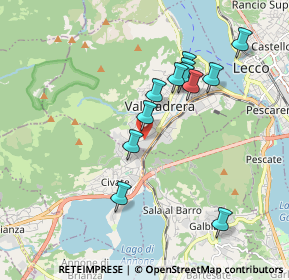 Mappa Via Santa Vecchia, 23868 Valmadrera LC, Italia (1.68833)