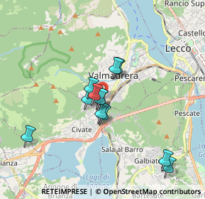 Mappa Via Santa Vecchia, 23868 Valmadrera LC, Italia (1.42667)