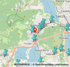 Mappa Via Santa Vecchia, 23868 Valmadrera LC, Italia (2.47923)