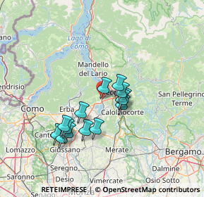 Mappa Via Santa Vecchia, 23868 Valmadrera LC, Italia (11.43571)