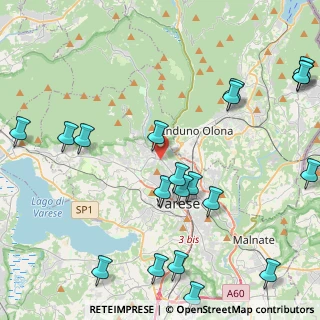 Mappa Via Fratelli della Rovere, 21100 Varese VA, Italia (5.55)