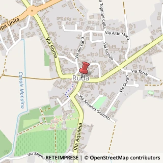 Mappa Via Gorizia,  3, 33050 Ruda, Udine (Friuli-Venezia Giulia)