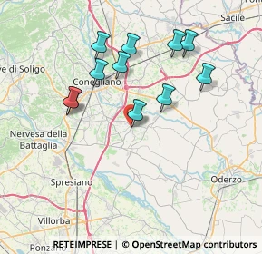 Mappa Via San Pio X, 31010 Mareno di Piave TV, Italia (6.95818)