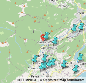 Mappa Via Giacomo Matteotti, 22030 Caslino D'erba CO, Italia (2.51615)