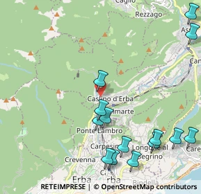 Mappa Via Giacomo Matteotti, 22030 Caslino D'erba CO, Italia (2.59786)