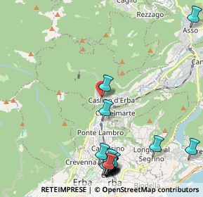 Mappa Via Giacomo Matteotti, 22030 Caslino D'erba CO, Italia (2.7625)