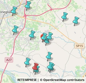 Mappa Vicolo San Francesco, 31028 Vazzola TV, Italia (4.45067)